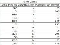 Falttür nach Maß, Luciana, buchefarben, Volllamelle Breite 135 cm