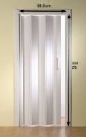 Falttür Luci, Volllamelle, weiß, BxH 88,5x202 cm